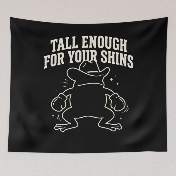 Item preview, Tall Enough For Your Shins – Funny Frog Meme designed and sold by THREE LITTLE BEANS.