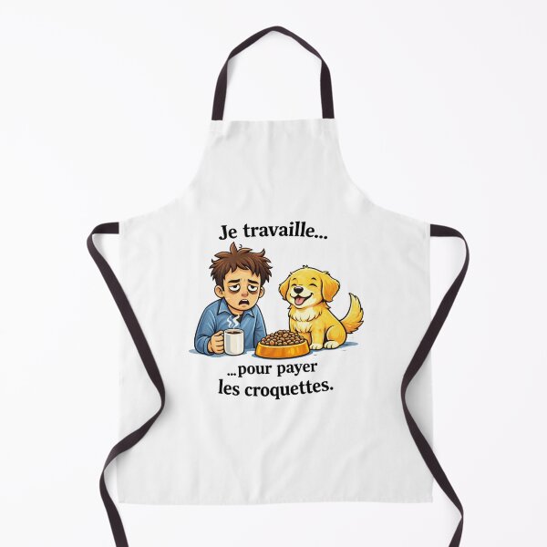 Item preview, I work to pay for dog food – Funny dog T-shirt designed and sold by Univers Du Chien.