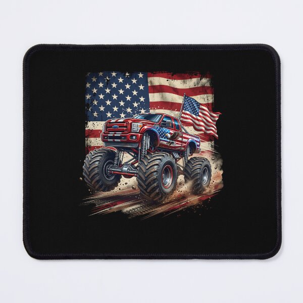 Item preview, Patriotic Monster Truck USA Flag – 4th of July Off Road designed and sold by THREE LITTLE BEANS.