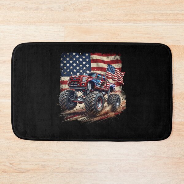 Item preview, Patriotic Monster Truck USA Flag – 4th of July Off Road designed and sold by THREE LITTLE BEANS.