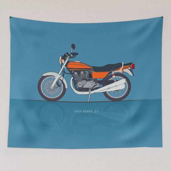 Item preview, The Art of Wheels: Kawasaki 750RS Z2 - Flat Colour designed and sold by anuaramir.