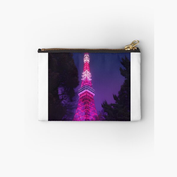 Item preview, Tokyo Tower Cyberpunk Night - Neon Pink Dream designed and sold by Inari Designs.