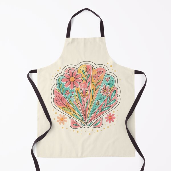 Item preview, Boho Floral Seashell Watercolor Illustration designed and sold by Siriusvibes.