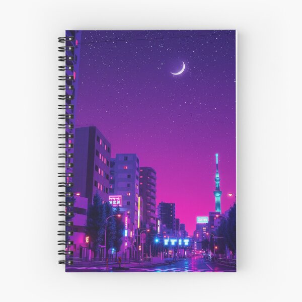 Item preview, Tokyo Skytree Neon Street - Cyber City Night designed and sold by Inari Designs.