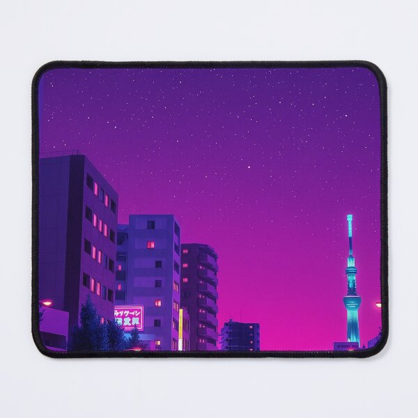 Item preview, Tokyo Skytree Neon Street - Cyber City Night designed and sold by Inari Designs.