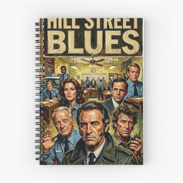 Artikelvorschau, Urban Blues: Stilisierte Polizeidramen der 80er Jahre – Bildende Kunst entworfen und verkauft von Art's Diner.
