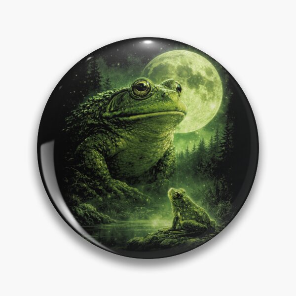 Item preview, Frog Howling to The Moon Vintage 90s Retro Frog Graphic designed and sold by will freed18.