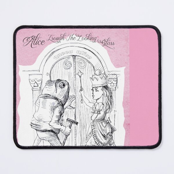 Item preview, Alice Through the Looking-Glass - Queen Alice and the Gatekeeper Frog (ink drawing by ACCI) designed and sold by VanyssaGraphics.