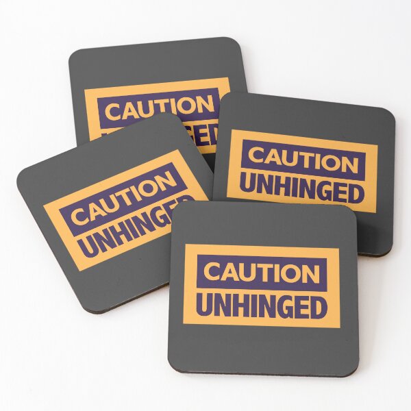 Item preview, Caution: Unhinged | Unhinged Warning Label Design designed and sold by Guided by Voices.