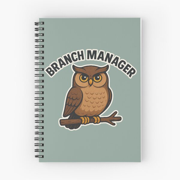 Item preview, Branch Manager: Wise Owl Funny Motivational Design designed and sold by ChirpInc.