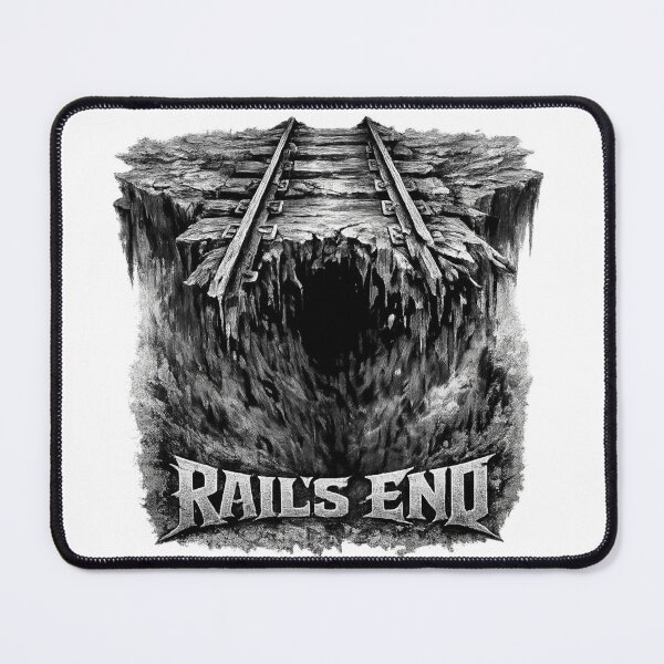 Item preview, RAIL'S END – Dark Railroad Abyss Graphic designed and sold by AleksKos.