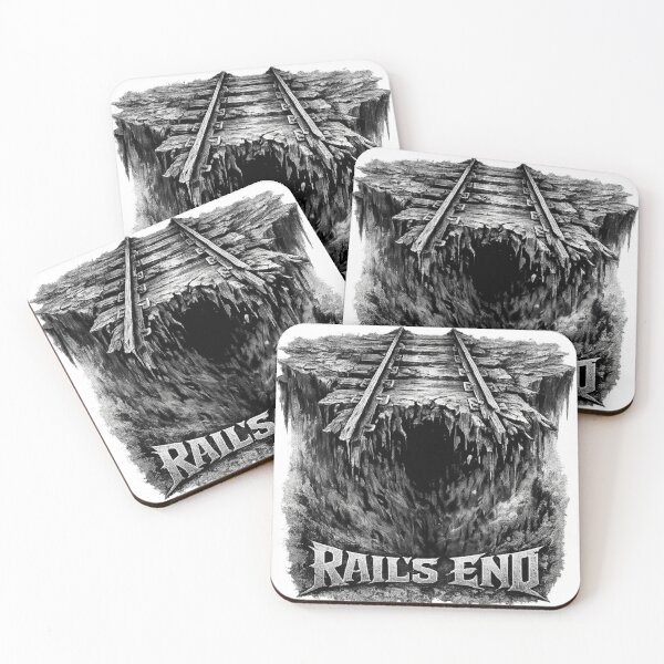 Item preview, RAIL'S END – Dark Railroad Abyss Graphic designed and sold by AleksKos.