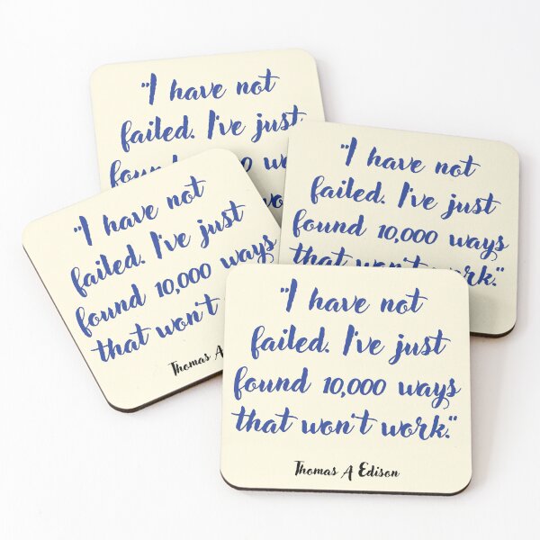Item preview, I have not failed . . . Thomas A Edison Quotation designed and sold by CharlottePlaceArt.