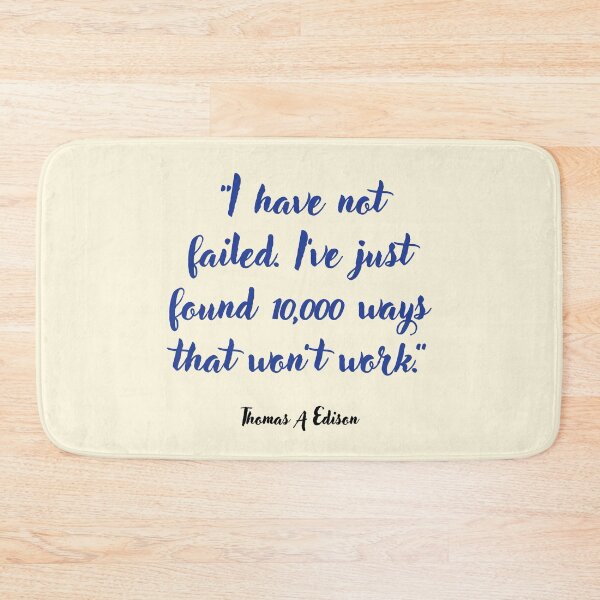 Item preview, I have not failed . . . Thomas A Edison Quotation designed and sold by CharlottePlaceArt.