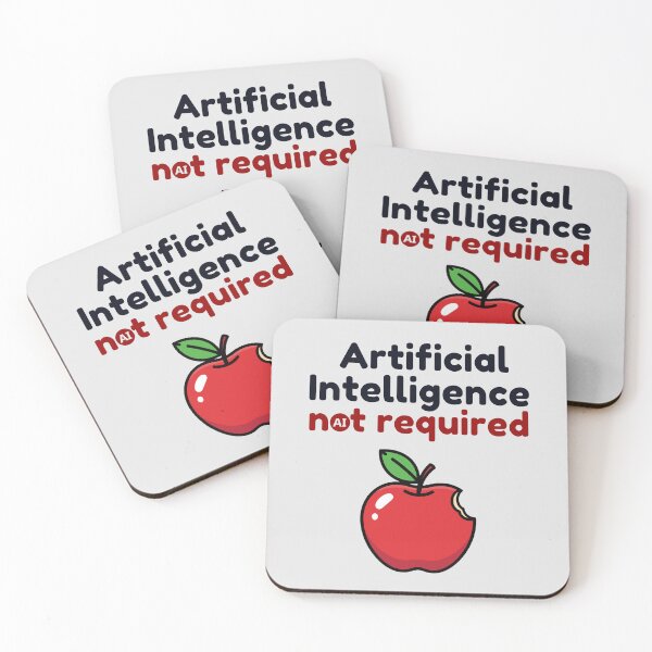 Item preview, An Apple a Day Keeps Artificial Intelligence Away! designed and sold by MPC-Mince-Pies.
