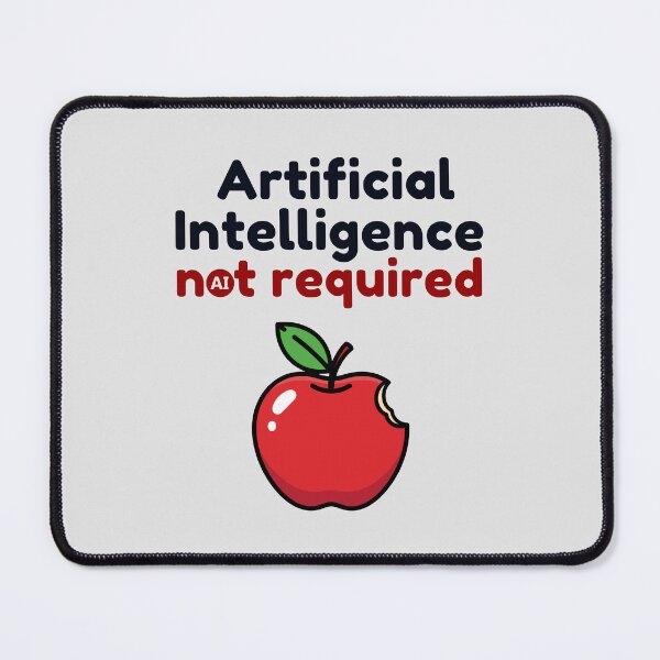 Item preview, An Apple a Day Keeps Artificial Intelligence Away! designed and sold by MPC-Mince-Pies.