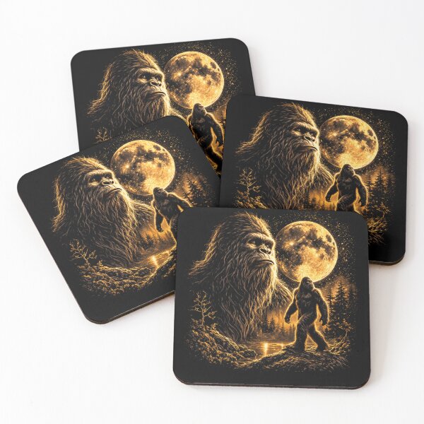 Artikelvorschau, Bigfoot heult zum Mond – Vintage-Grafik aus den 90ern (Retro-Sasquatch) entworfen und verkauft von will freed18.