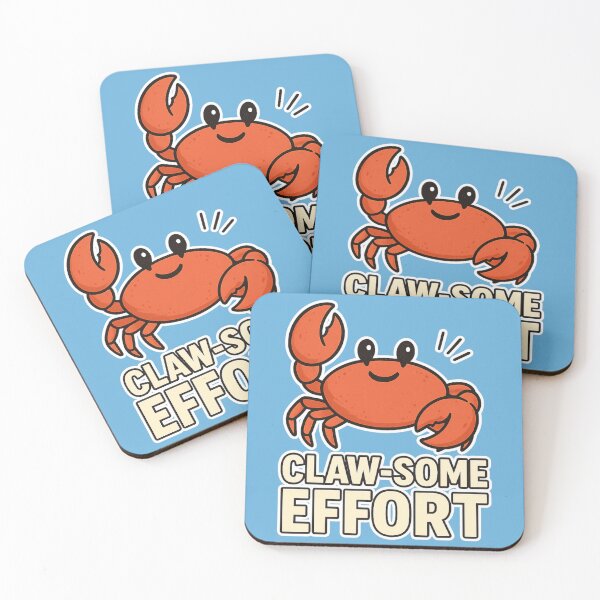 Item preview, Claw-some Effort: Funny Motivational Crab Design designed and sold by ChirpInc.
