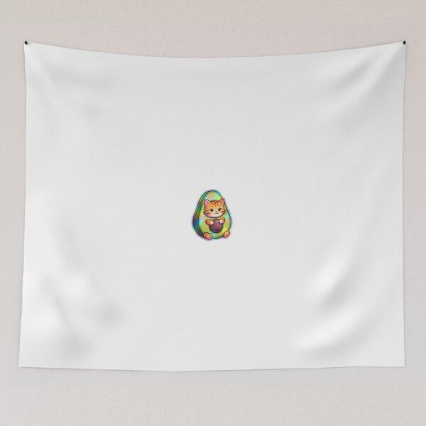 Item preview, Cute cat in avocado costume designed and sold by ParryStickers.