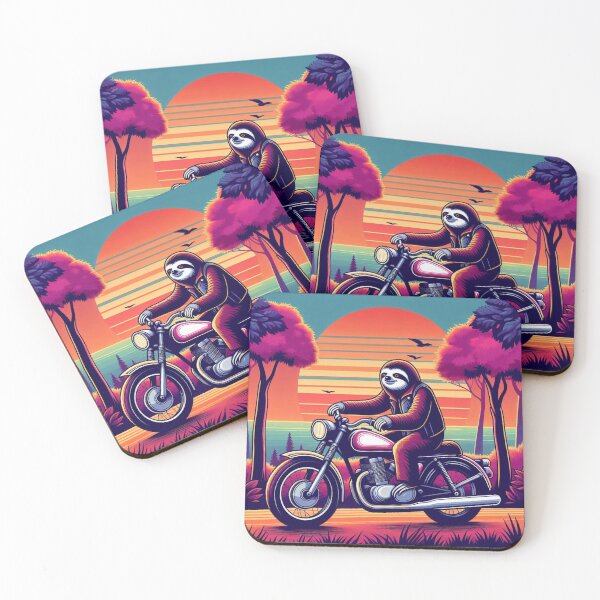 Item preview, Sloth Rider – Sunset Forest Journey designed and sold by Dogandesighn.