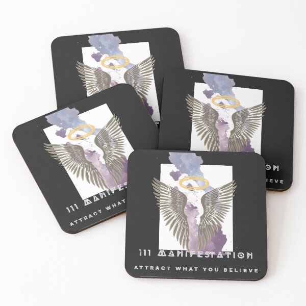 Item preview, 111 Manifestation Angel Number – Attract WHAT YOU BELIEVE Spiritual Aesthetic Typography Design designed and sold by CosmicQuietLab.