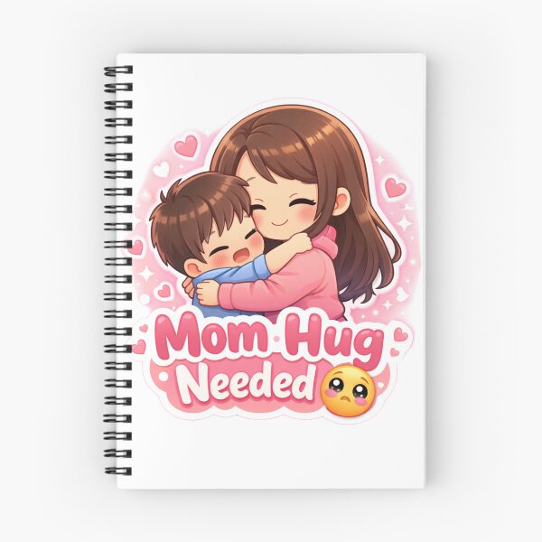 Item preview, Cute Mom Hug Needed Sticker ? | Emotional Chibi Mother Child Love | Kawaii Pink Aesthetic Sticker designed and sold by Sidra digital art 8277237.