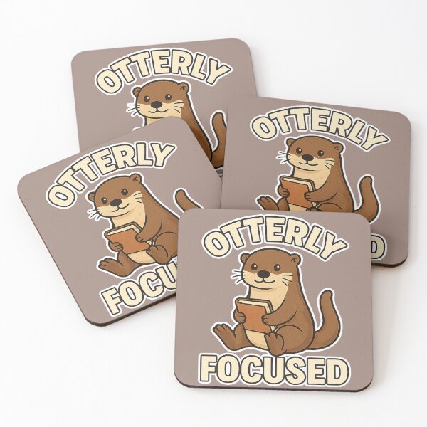 Item preview, Otterly Focused: Cute Funny Otter Motivational Design designed and sold by ChirpInc.