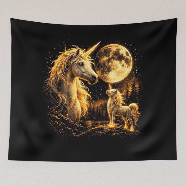 Item preview, Unicorn Howling to The Moon Vintage 90s Retro Unicorn Graphic designed and sold by will freed18.