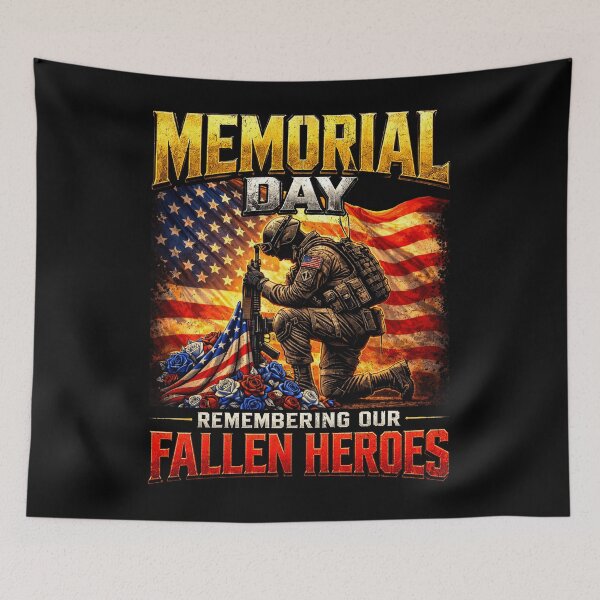 Item preview, Memorial Day Remembering Our Fallen Heroes Patriotic Us Flag designed and sold by schoolofbullies.