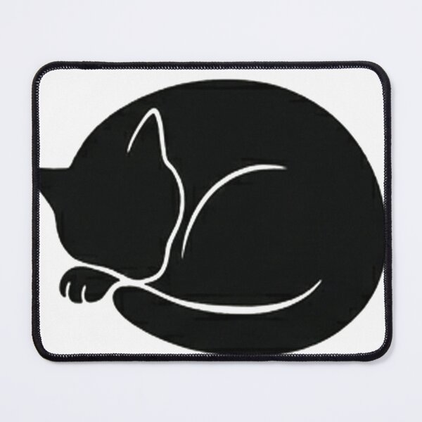 Artikelvorschau, Minimalistische Linienkunst – Schlafende Katze entworfen und verkauft von DinsignStudio.