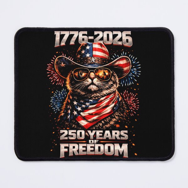 Item preview, 250 Years of Freedom Patriotic Funny Cat designed and sold by schoolofbullies.