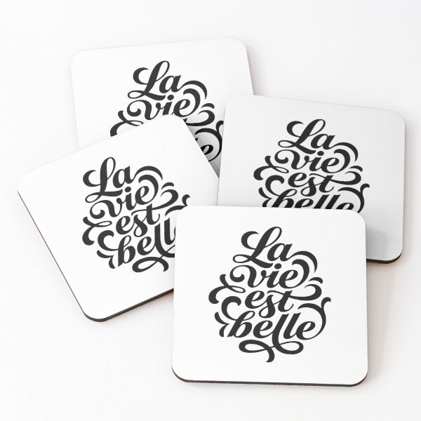 Item preview, La Vie Est Belle French Life Is Beautiful Quote designed and sold by AntiqueImages.