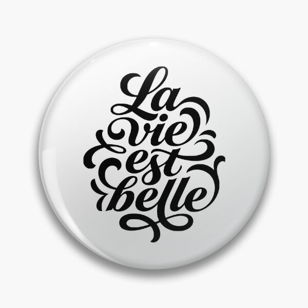 Item preview, La Vie Est Belle French Life Is Beautiful Quote designed and sold by AntiqueImages.