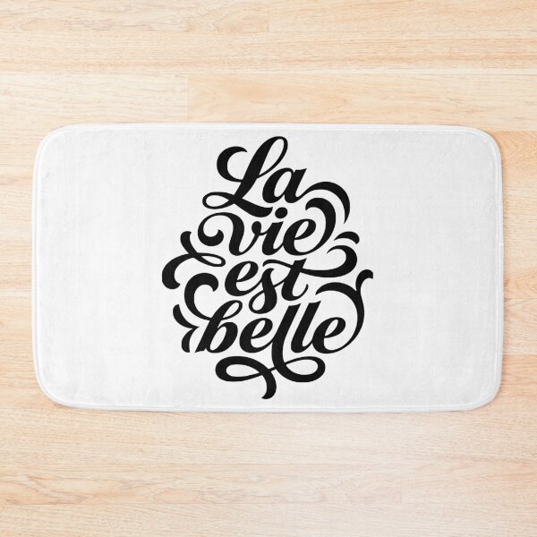 Item preview, La Vie Est Belle French Life Is Beautiful Quote designed and sold by AntiqueImages.