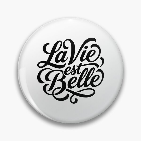 Item preview, La Vie Est Belle French Life Is Beautiful Script designed and sold by AntiqueImages.