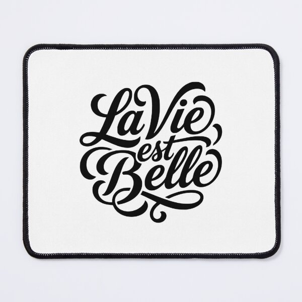 Item preview, La Vie Est Belle French Life Is Beautiful Script designed and sold by AntiqueImages.