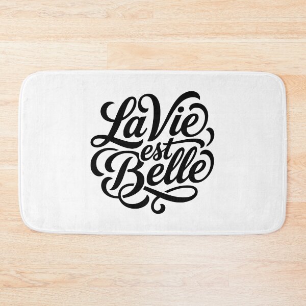 Item preview, La Vie Est Belle French Life Is Beautiful Script designed and sold by AntiqueImages.