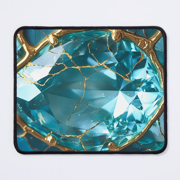 Item preview, Luxury Aquamarine Gemstone Graphic Design designed and sold by caseluv.