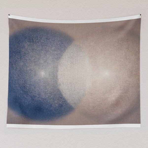 Item preview, 030-003 Deep Indigo and Muted Taupe, Image 3 of 3 designed and sold by nikoart001.