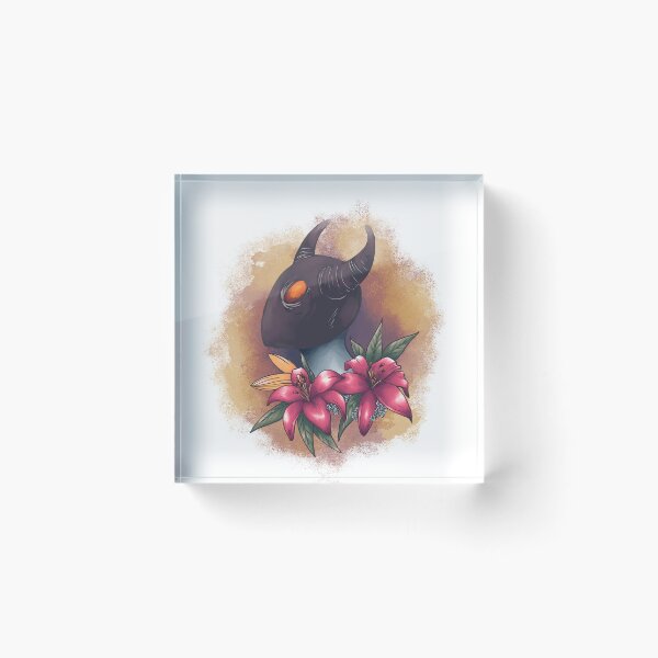 Item preview, Masked character with flowers - digital painting  designed and sold by WintherLizard.