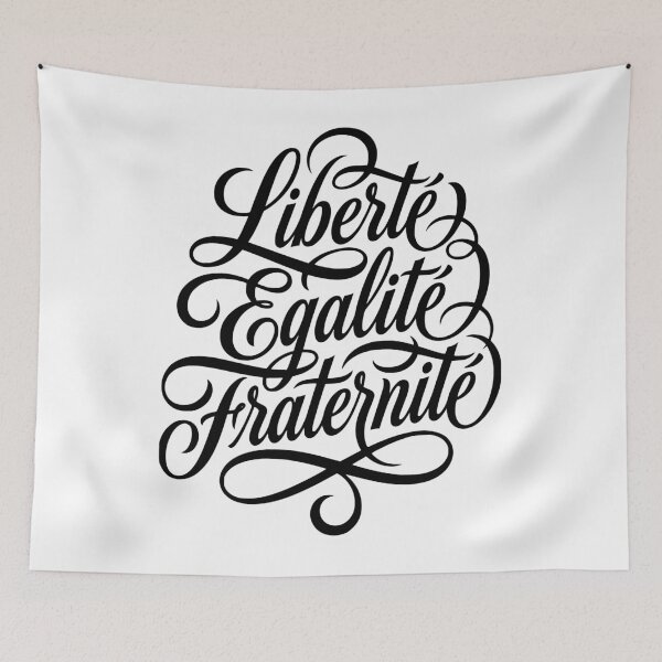 Item preview, Liberté Égalité Fraternité French Motto designed and sold by AntiqueImages.