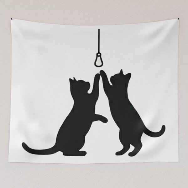 Item preview, Minimal Line Art-Playing Cat designed and sold by DinsignStudio.