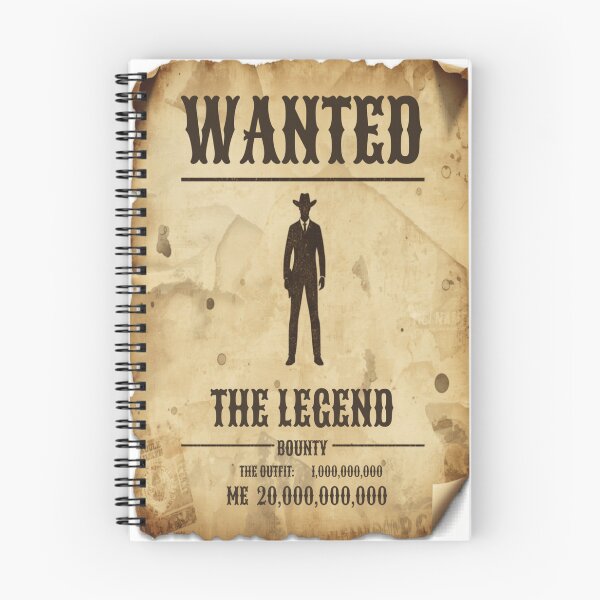 Item preview, Wanted Poster Custom Name – Be the Legend Vintage Sticker designed and sold by DzA-stickers.