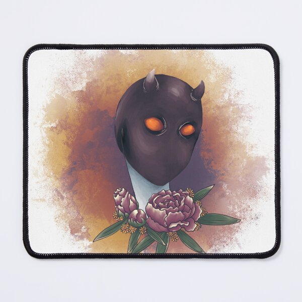 Item preview, Masked character with flowers - digital painting designed and sold by WintherLizard.