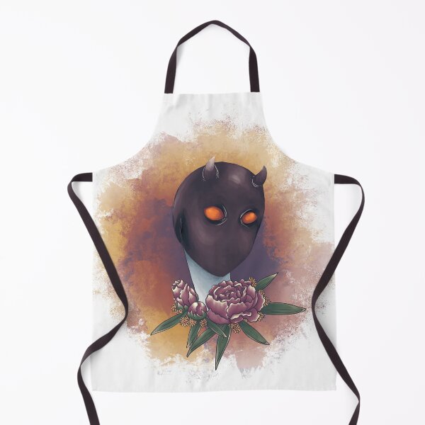 Item preview, Masked character with flowers - digital painting designed and sold by WintherLizard.
