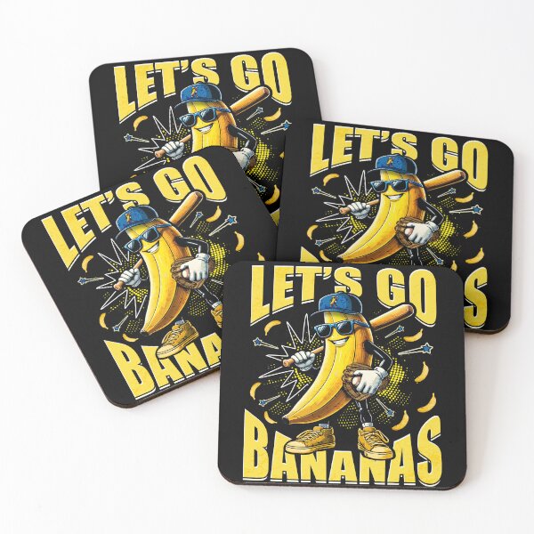 Aperçu de l'œuvre Lets Go Banana Rétro Garçons Enfants Hommes Jeunes Adolescents créée et vendue par schoolofbullies.