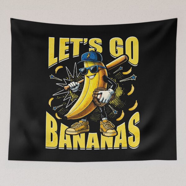 Item preview, Lets Go Banana Retro Boys Kids Men Youth Teen designed and sold by schoolofbullies.
