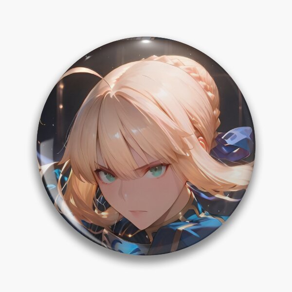 Item preview, Saber Artoria Pendragon Fate Stay Night – Excalibur Anime Knight Girl Epic Battle Pose designed and sold by Dyan4.