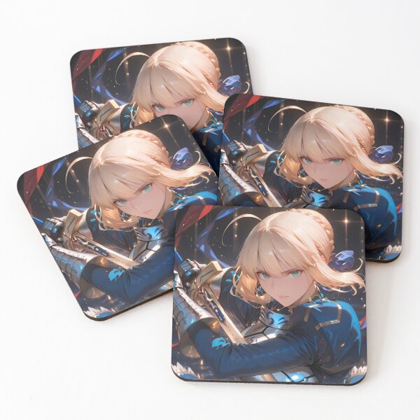 Item preview, Saber Artoria Pendragon Fate Stay Night – Excalibur Anime Knight Girl Epic Battle Pose designed and sold by Dyan4.