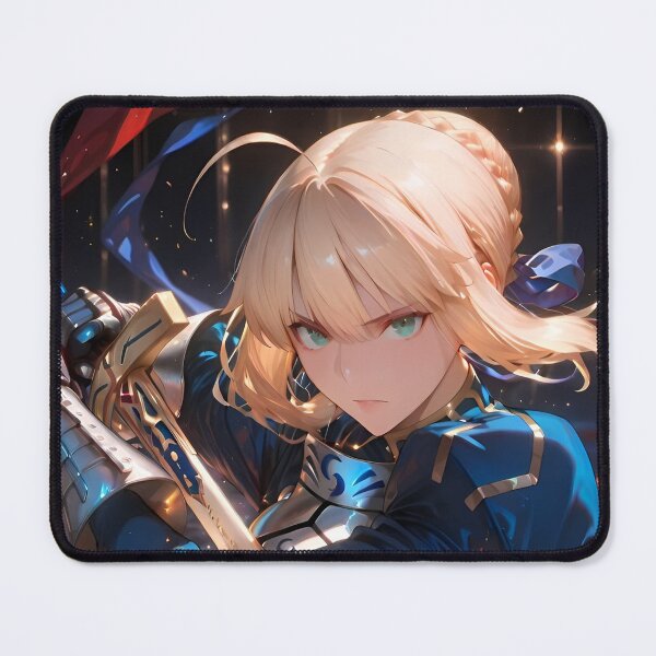 Item preview, Saber Artoria Pendragon Fate Stay Night – Excalibur Anime Knight Girl Epic Battle Pose designed and sold by Dyan4.